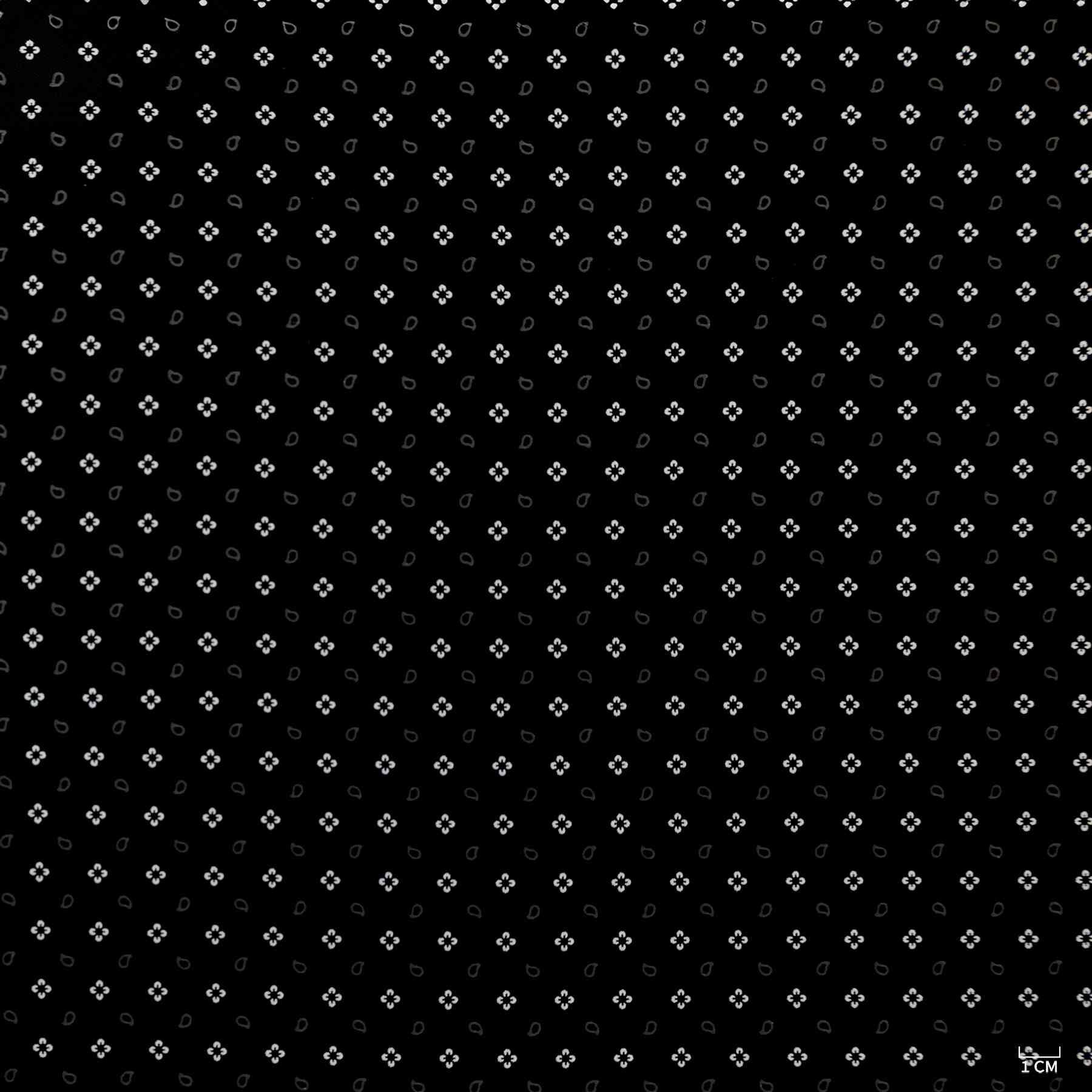 BLACK, WHITE SMALL FLOWER