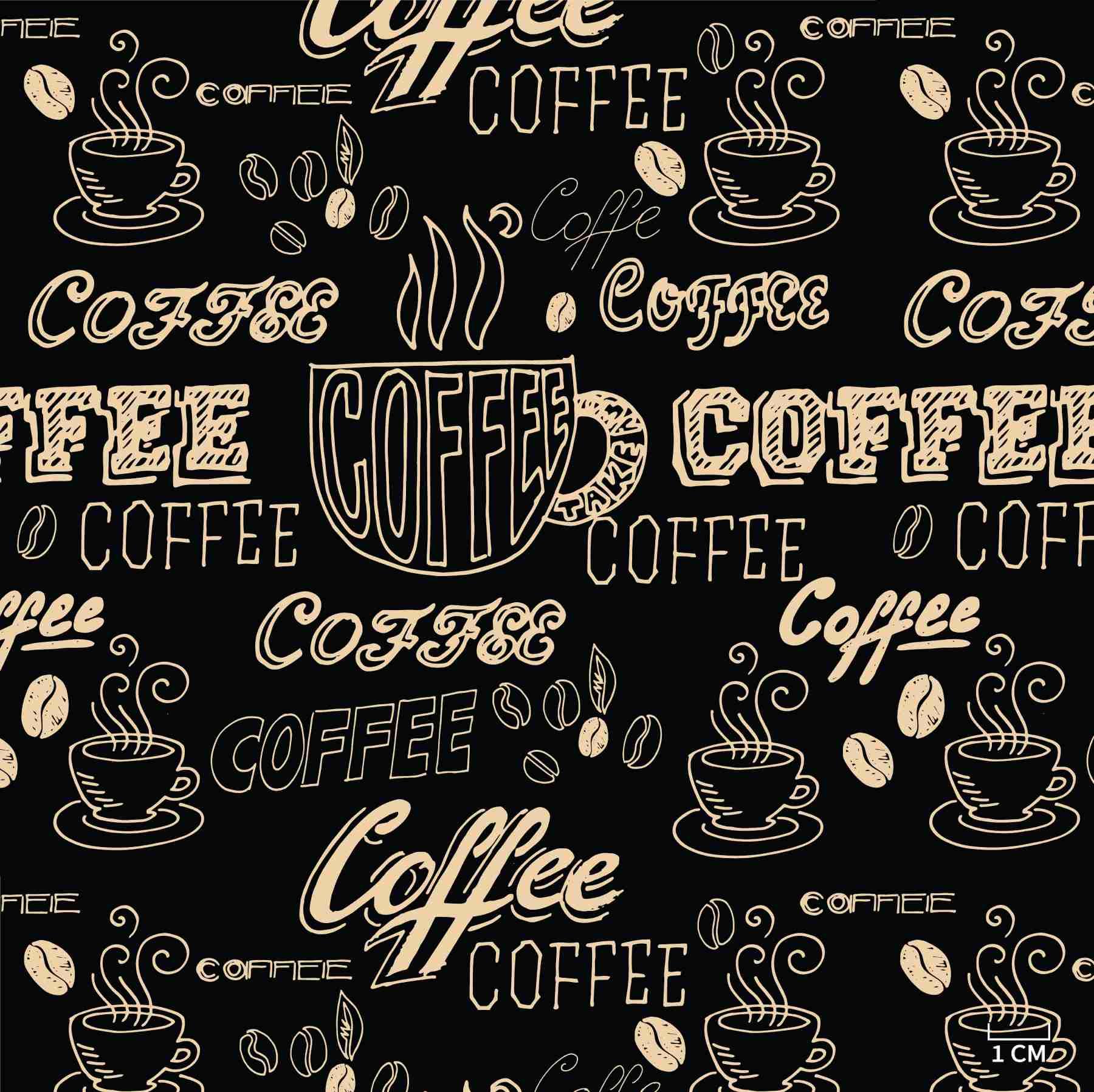 COFFEE THEME, BLACK AND YELLOW