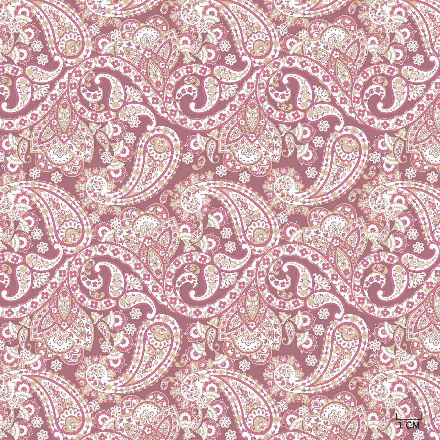 BRUGUNDY PAISLEY PATTERN